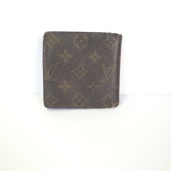 Vintage Louis Vuitton Men's Authentic LV Brown Bi-Fold Monogram Leather Wallet - Picture 2 of 15